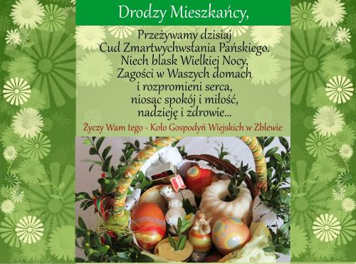 WIELKANOCNE SERDECZNOŚCI OD GMINNYCH ORGANIZACJI SPOŁECZNO-KULTURALNYCH ORAZ JEDNOSTEK POMOCNICZYCH