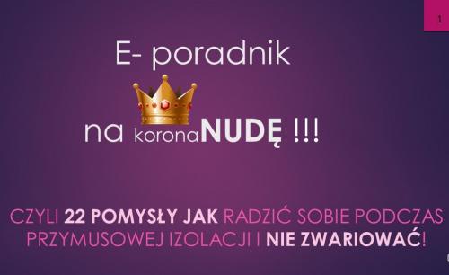 E-PORADNIK NA KORONANUDĘ - ŚWIETNA INICJATYWA UCZNIÓW (I RODZICÓW) ZSP ZE ZBLEWA!